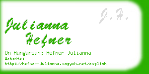 julianna hefner business card